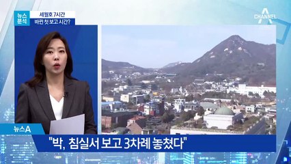 [뉴스분석]“박근혜, 골든타임 지나 첫 보고 받았다”