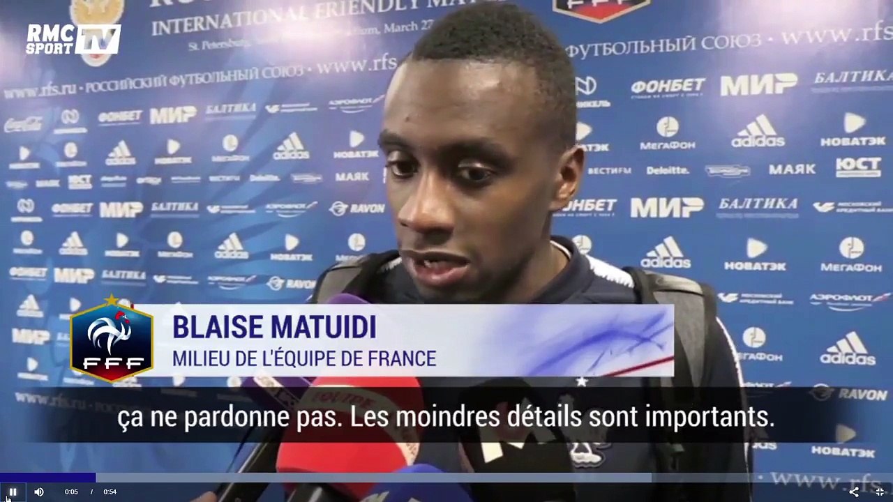 L'avertissement de Matuidi aux jeunes bleus après la victoire en Russie