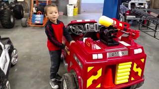 Trying To Load The Power Wheel Dodge Police Car!