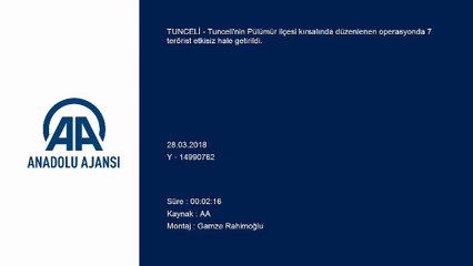 Tunceli'de terör operasyonu