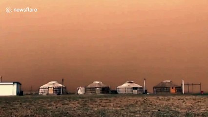 Massive sandstorm hits Inner Mongolia