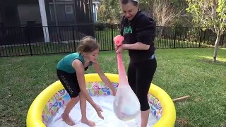 GIANT WUBBLE BUBBLE DRY ICE EXPERIMENT! + Gelli Baff SLIP N SLIDE in the GRASS!