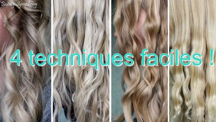 Boucles ou ondulations sans fer ! 4 techniques faciles