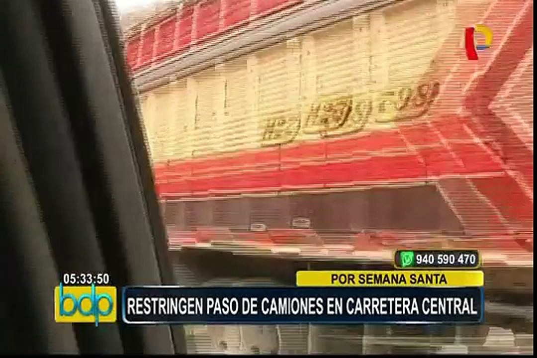 Por Semana Santa restringen paso de camiones en...