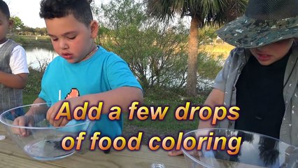 CREEPY CLOWN SCARE CAM- HOW TO MAKE SLIME- 5000 SUBS- THANK YOU!!!