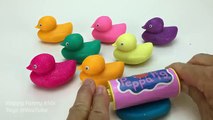 Learn Colors with Sparkle Play Doh Ducks Baby Themes Molds Fun and Creative for Kids & Children