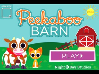 Peekaboo Barn Game Animals name with pictures - kids pre learning
