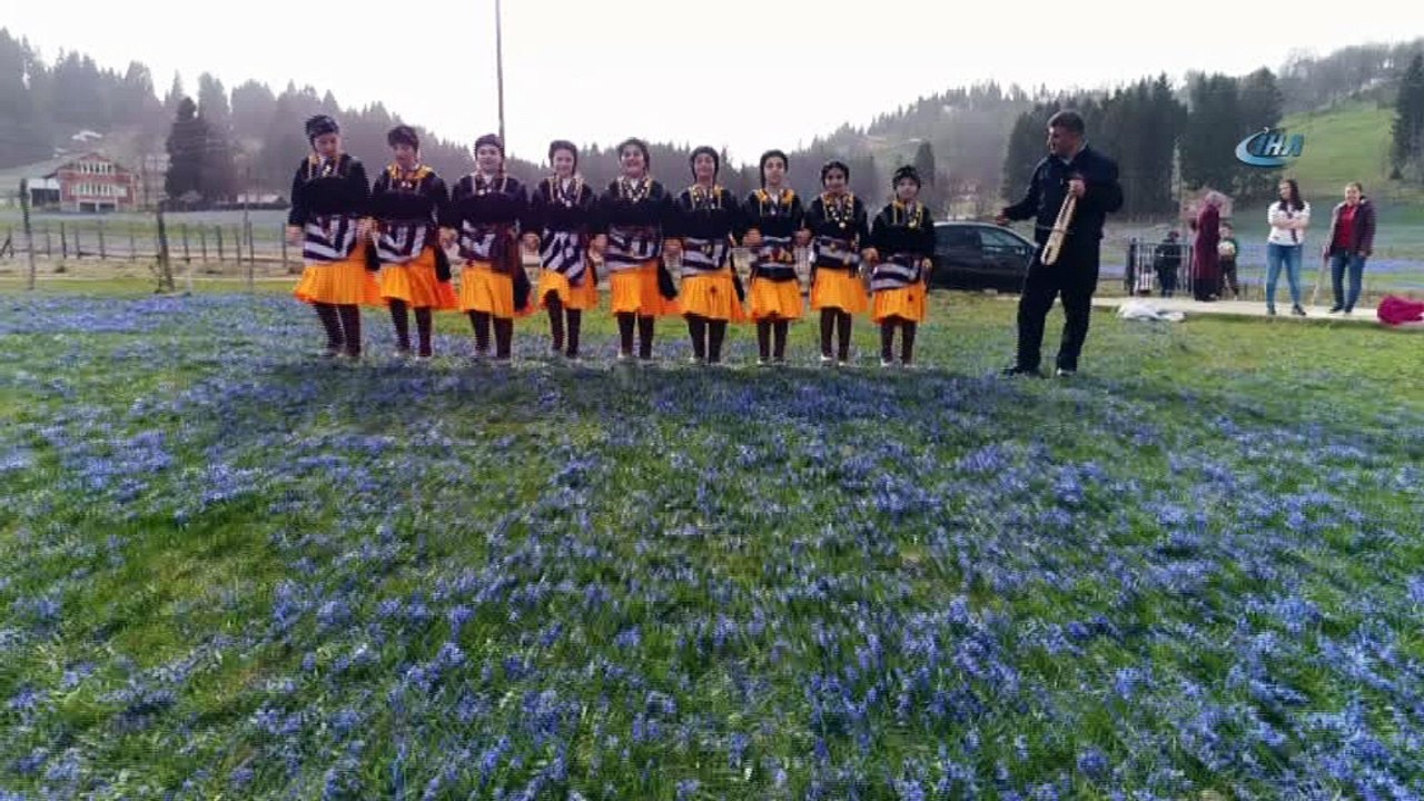 Yayla mor örtü ile kaplandı...Kadıralak Yaylası havadan görüntülendi