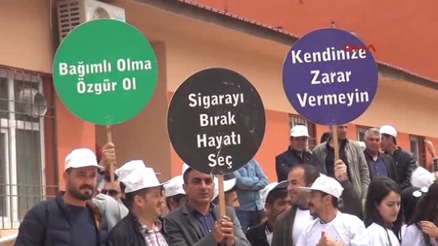 Şırnak'ta Sigara ve Bağımlılık Yapan Madde Kullanımına Karşı Farkındalık Yürüyüşü