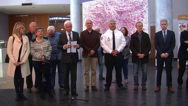 Le discours hommage de Gaby Charroux, maire de Martigues aux victimes de l'attentat de Carcassonne.