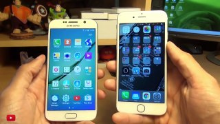 Samsung Galaxy S6 / S6 Edge vs iPhone 6 Which is FASTER? SPEED TEST