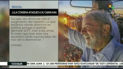 Lula condena ataques contra su caravana