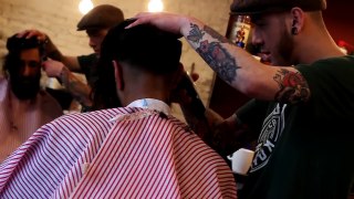 LOW FADE SLICKED BACK CUT 2016 | Headcase Barbershop