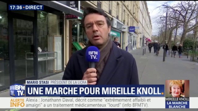 Marche en mémoire de Mireille Knoll: J'espère vivement qu'il y aura enfin du monde pour dénoncer cet antisémitisme quotidien, banalisé et qui massacre (Licra)