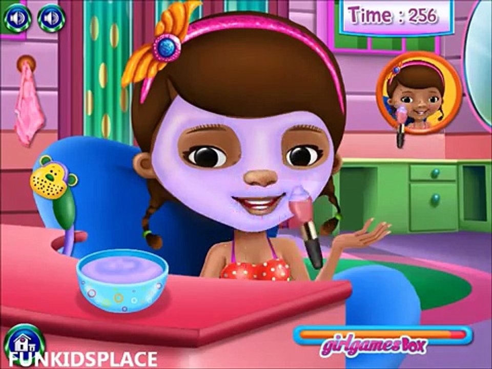 Watch and Have Fun with Doc MCStuffin at Spa Salon Movie Episode Skin Care Makeover Video