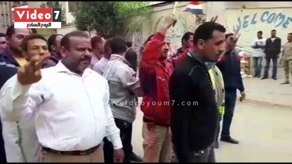 طوابير فى لجان حدائق الأهرام قبل غلق باب الاقتراع بساعات قليلة