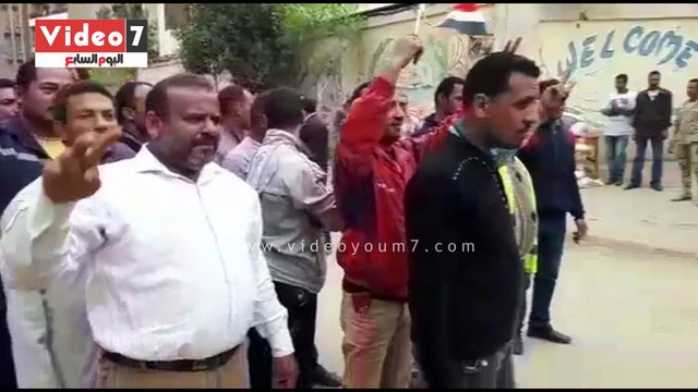 طوابير فى لجان حدائق الأهرام قبل غلق باب الاقتراع بساعات قليلة