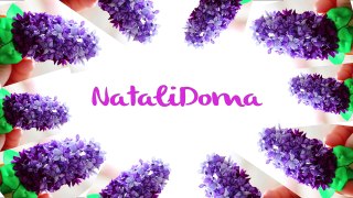 Как сделать Сирень из Лент / Lilac of ribbons Tutorial ✿ NataliDoma