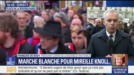 Download Video: Marche blanche en mémoire de Mireille Knoll: des milliers de personnes dans la rue