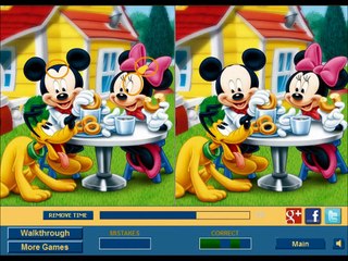 Mickey and Minnie Difference - Kids Games - Difference Games