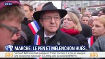 “Honte à vous, dégagez!”: Jean-Luc Mélenchon hué à la marche blanche contre l’antisémitisme