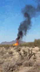 Hot air balloon catches fire in north Phoenix