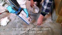 Concrete floor crack repair - How I repair cracks in concrete slabs & floors