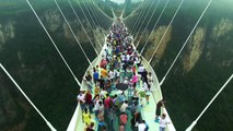 The longest and highest glass bridge opened to public, you can't imagine how fun it is
