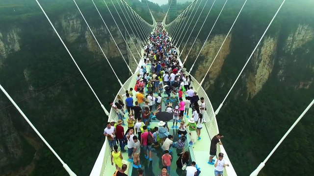The longest and highest glass bridge opened to public, you can't imagine how fun it is