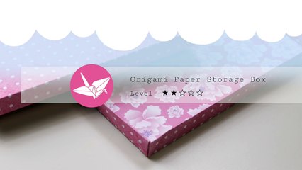 Origami Paper Storage Box Tutorial ♥︎ DIY ♥︎ Flat Masu ♥︎