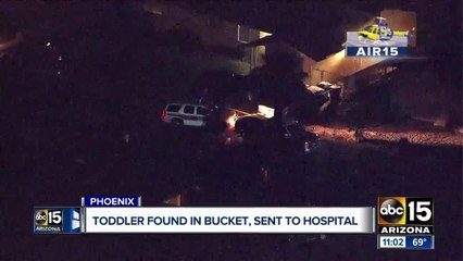 Phoenix FD: 1-year-old taken to the hospital without a pulse after being found in bucket with liquid