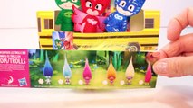 PJ MASKS School Bus Full of Surprise Toys   Blind Bags Video for Kids PJ Masks Toys