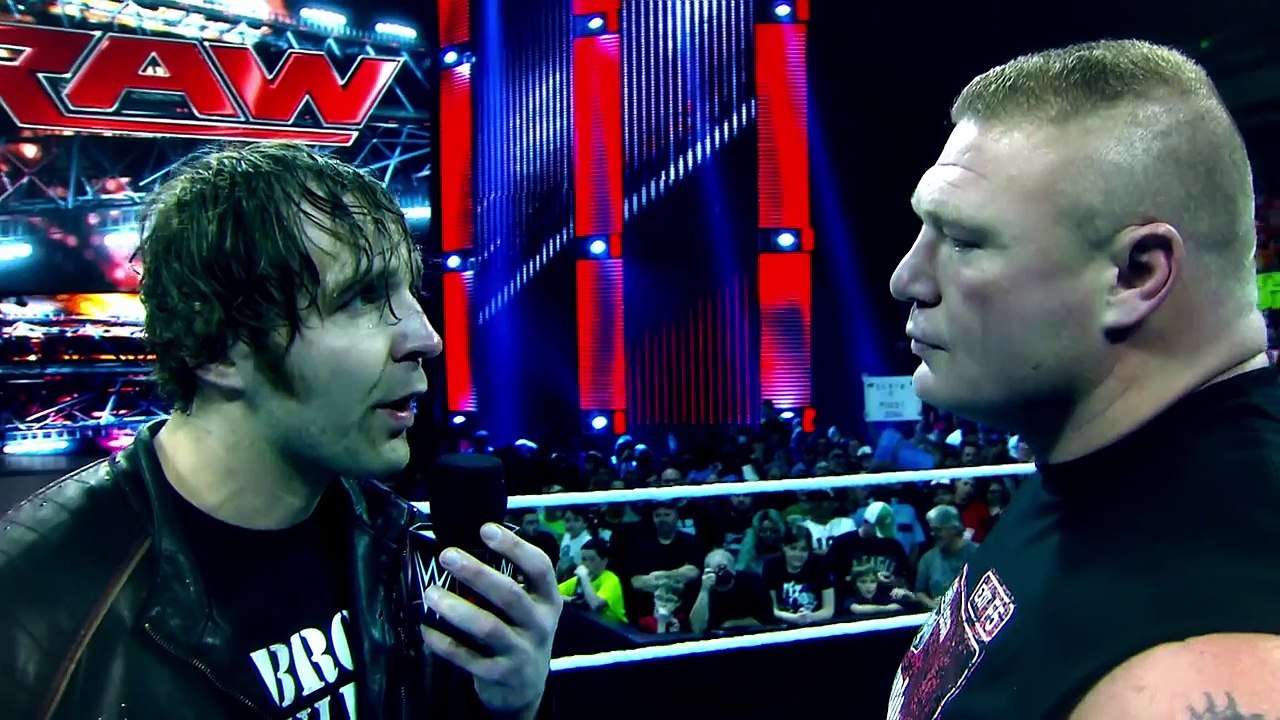 The Road to WrestleMania_ Brock Lesnar vs. Dean Ambrose in a No Holds Barred Street Fight