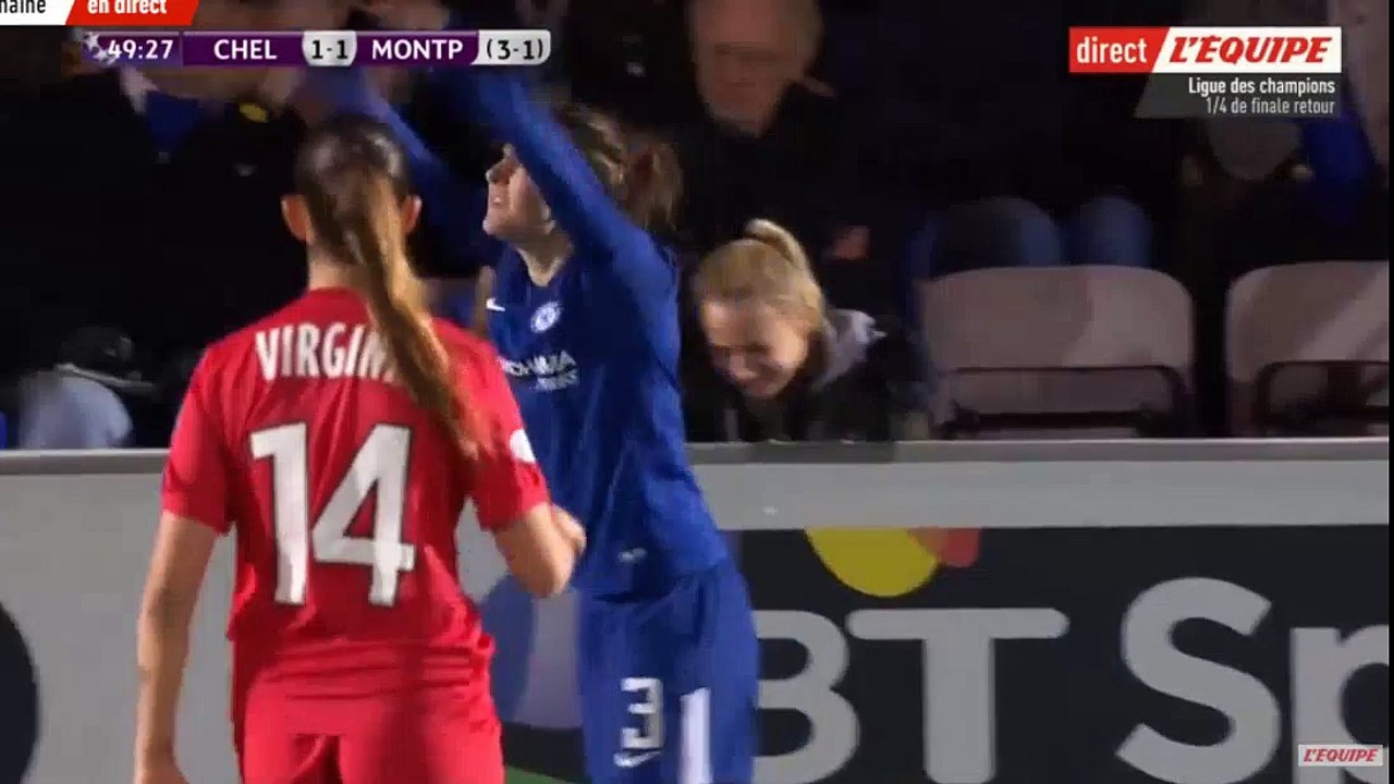 Ramona Bachmann Goal  - Chelsea W [2]-1 Montpellier W [4-1 on agg.] -28/03/18