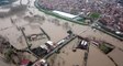 Tunca Nehri Taştı, Edirne'de Sular Altında Kalan Bölgeler Havadan Görüntülendi