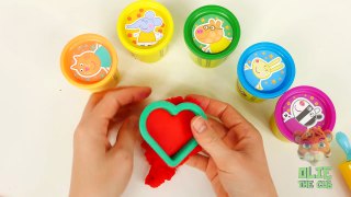 Learn Colors with Play Doh Peppa Pig and Olie The Cub