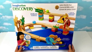 Toddler Learning Video for Kids Teach Colors Children Toy Imaginarium Safari Marble Maze Run Race