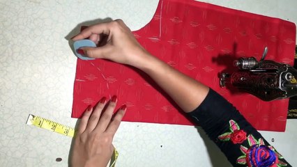 boat neck with piping cutting and stitching