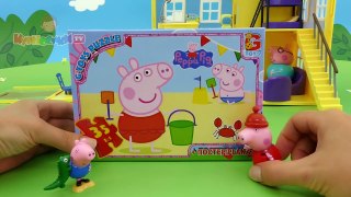 Свинка Пеппа и Джордж собирают пазлы Мультик из игрушек