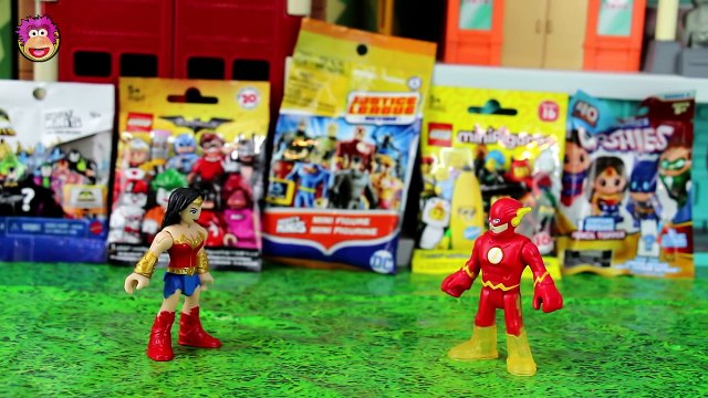 BLIND BAG BATTLE#5 Wonderwoman vs The Flash - Justice League Blind Bag Batman Lego Movie Minifigures