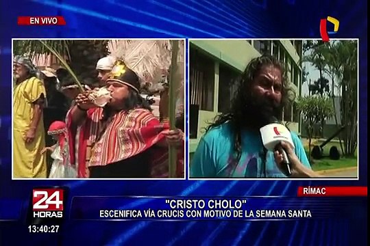 Cristo Cholo escenifica vía crucis en cuartel militar del Rímac