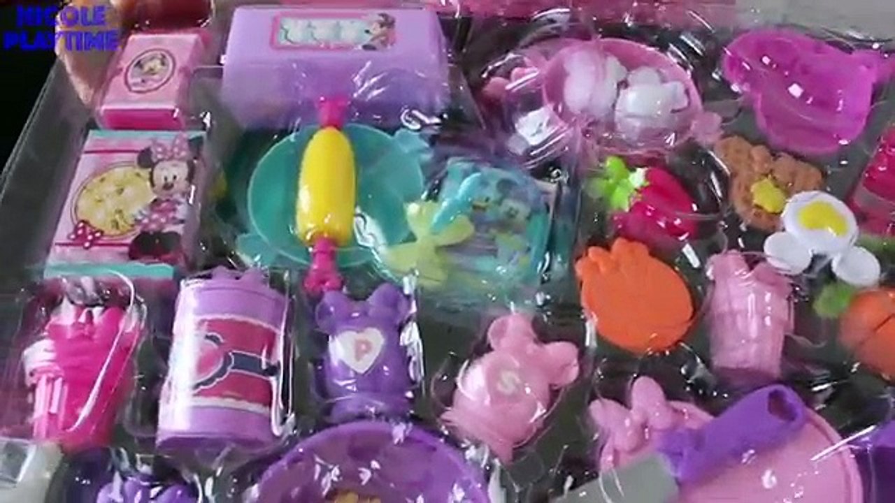 Minnie Mouse Kitchen Set - Playing cooking toys, Pretend play food