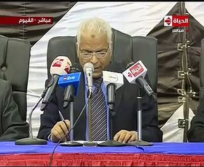 رئيس اللجنة العامة رقم 8 بقسم ثانى الفيوم: 42182 للسيسى و1575 صوت لموسى