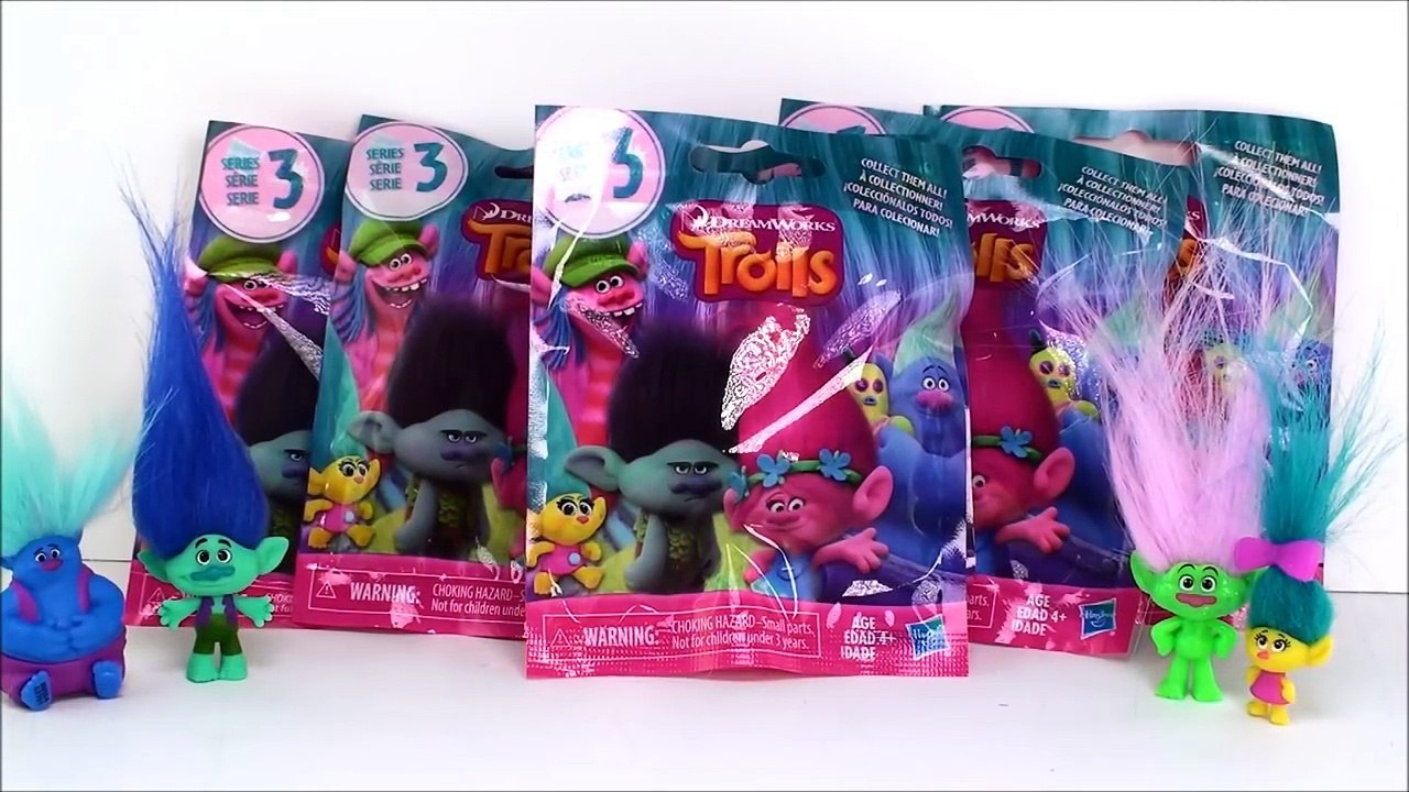 SERIES 3 Trolls Blind Bags Dreamworks Opening Fun Surprise Toys Names Kids Toy Playing