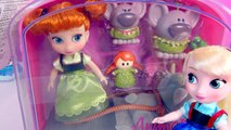 Princess Anna, Sven, 2 Trolls Mini Doll Disney Store Animators Collection Frozen Movie Doll Playset
