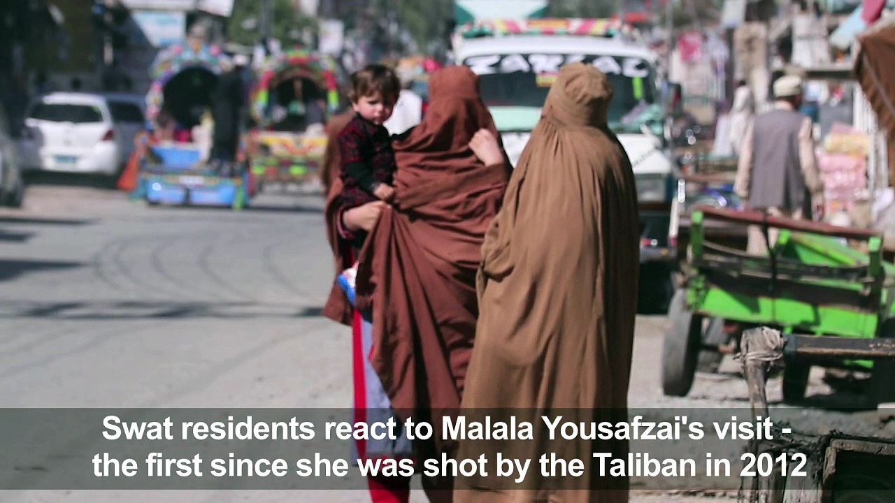 Swat residents react to Malala's first visit back since shooting