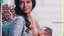 Malayalam Model Gilu Joseph Breastfeeds in a Bold Cover Shoot for Grihalakshmi Magazine