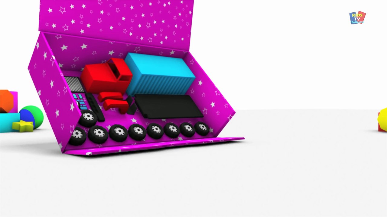 coffre à jouets - camion de fret - boîte à cadeau