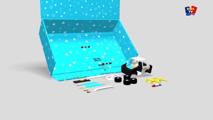 coffre à jouets - voiture de police