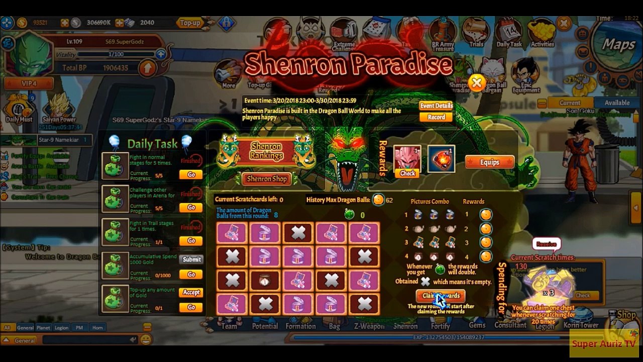 Dragon Ball Z Online - Buying Full Abyssal Equipment Shenron Paradise